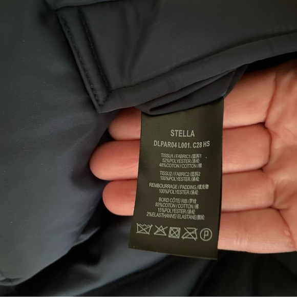 Dualist Stella Coat Womens T1 Navy Hooded Long Puffer Parka Synthetic Insulated - Picture 15 of 16